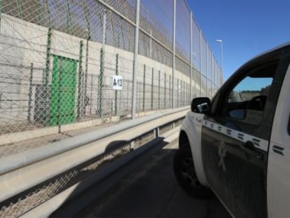 El sector A-13 de la valla de Melilla por donde se efect&uacute;an la mayor&iacute;a de las expulsiones a Marruecos a escondidas.