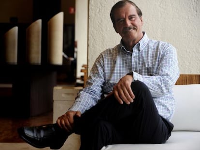 El expresidente de M&eacute;xico, Vicente Fox, en el hotel camino Real de la Ciudad de M&eacute;xico.