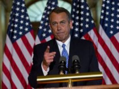 El presidente de la C&aacute;mara de Representantes de EE.UU., el republicano John Boehner.
