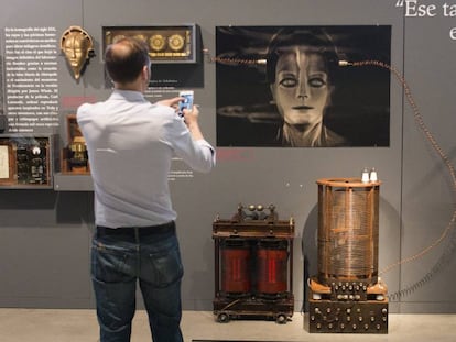 Aspecto de la exposición 'Terror en el laboratorio: de Frankenstein al Doctor Moreau' .