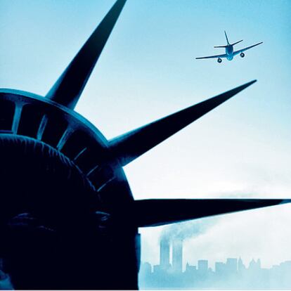 Imagen del cartel promocional de <i>United 93,</i> de Paul Greengrass.