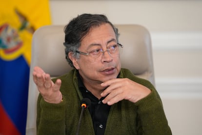 Gustavo Petro en Bogotá, el 27 de agosto de 2025.