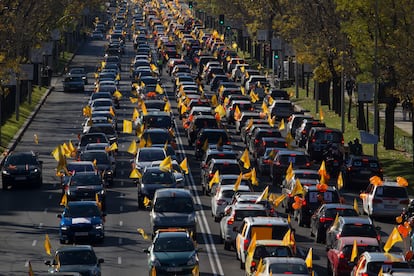 Ambiente durante la manifestación en Madrid.