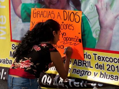 La gente de Texcoco celebra la reaparición de Valeria