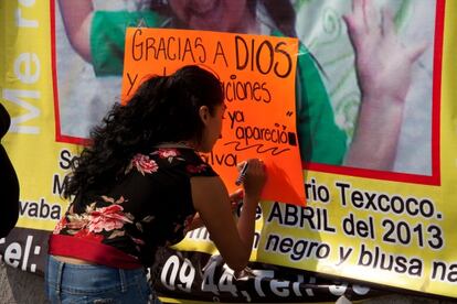 La gente de Texcoco celebra la reaparición de Valeria