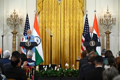 US President Joe Biden and India's Prime Minister Narendra Modi