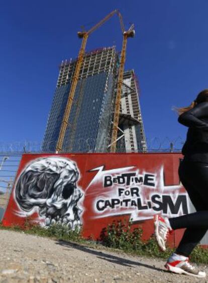 El nuevo cuartel general del Banco Central Europeo, ubicado en Fráncfort, el pasado 19 de septiembre.