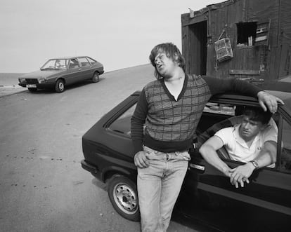 Bever, Skinningrove, North Yorkshire, 1981. Copia al bromuro y gelatina de plata.