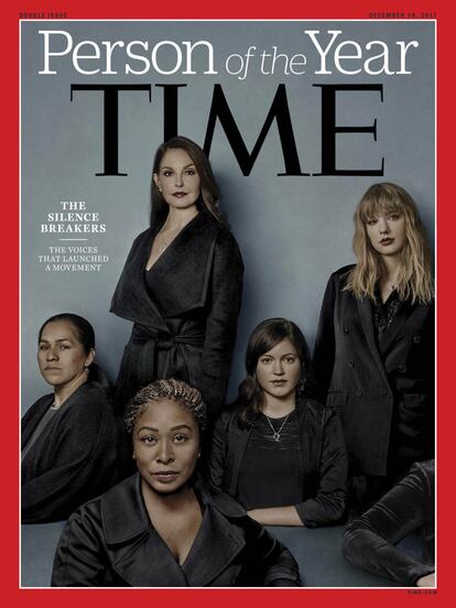 Portada de la revista 'Time' del 18 de diciembre de 2017, en la que nombra persona del año a las rompedoras del silencio, en referencia a todas las mujeres que perdieron el miedo y denunciaron a quienes les habían acosado.