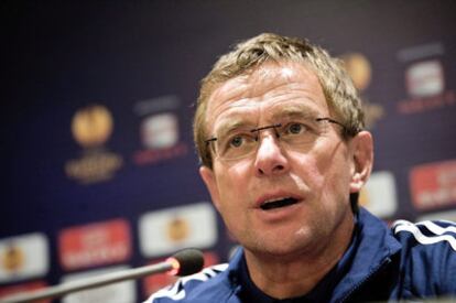 El extrenador del Schalke Ralf Rangnick