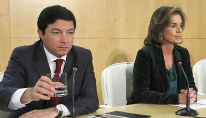 Pedro Calvo junto a la alcaldesa Ana Botella