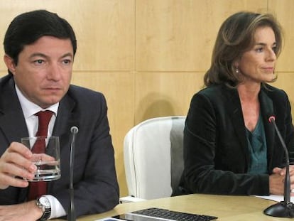 Pedro Calvo junto a la alcaldesa Ana Botella
