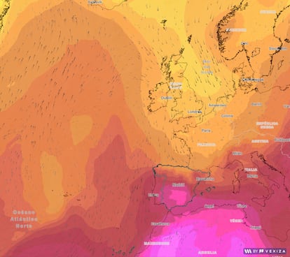 Muestra de Weather Map Site, la solución meteorológica de Vexiza.