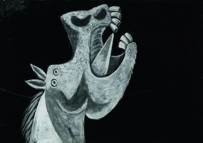 'Cabeza de caballo', bosquejo para 'El Guernica', 1937