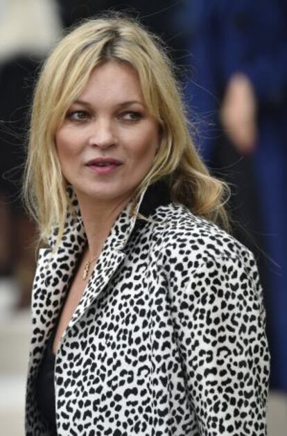 La modelo Kate Moss en Londres.