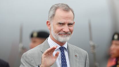 El rey Felipe VI, en la investidura del presidente electo panameño, José Raúl Mulino, el pasado 30 de junio en Ciudad de Panamá.