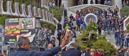 Turistas en el Park Güell.