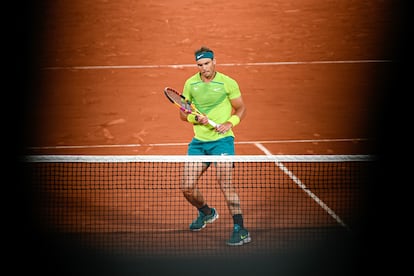 Nadal, en el partido del martes contra Djokovic.