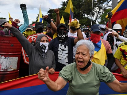 Protesto em Cali, na Colômbia, no último dia 19.