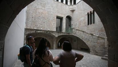 Aspecto del patio central de la planta baja del Museo Picasso de Barcelona donde se ubicará la escultura.