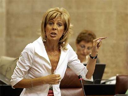La consejera de Justicia, María José López, en el Parlamento el pasado día 3 de junio.