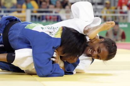 No judô, Érika Miranda perde luta e medalha vai para a japonesa Misato Nakamura. 