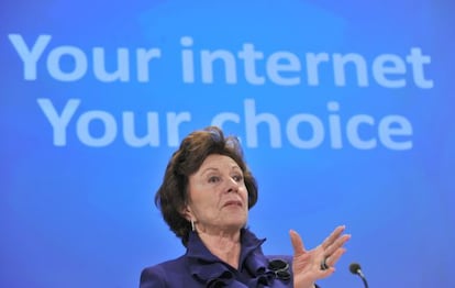 Former European Union commissioner for competition Neelie Kroes.