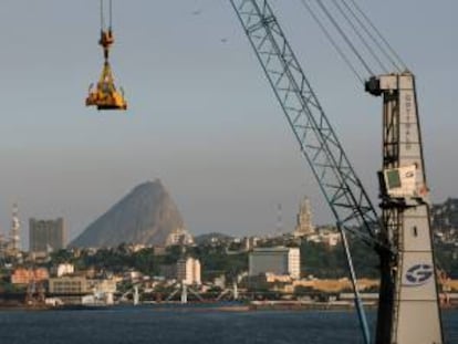 Las exportaciones brasileñas se han visto afectadas por la profunda crisis mundial. En la imagen, el puerto de Río de Janeiro (Brasil). EFE/Archivo