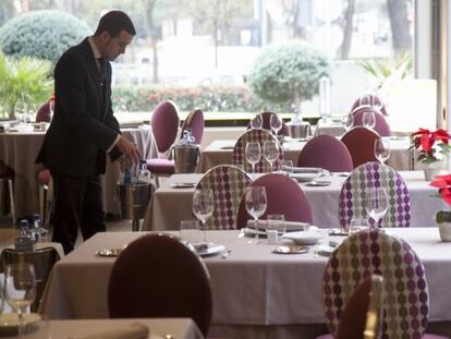 Comedor del restaurante El 38 de Larumbe, en Madrid.