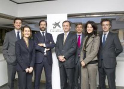 De izquierda a derecha: Jesús Losa, Carmen Tomás, Carlos Mazarío, Albert Soler, Fernando Arce, Susana García y David Rico.