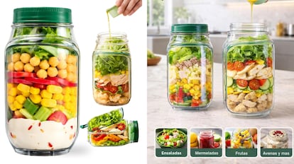 ensalada en tarro​