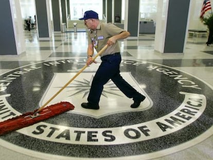 Imagen del interior de la sede de la CIA, a las afueras de Washington.