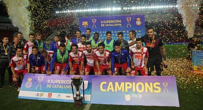 El Espanyol, campe&oacute;n de la Supercopa de Catalunya.