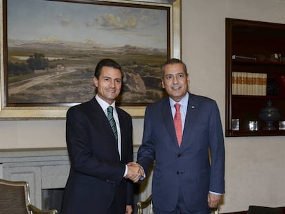 Enrique Pe&ntilde;a Nieto y Manlio Fabio Beltrones, en agosto de 2015.