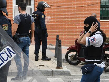 Operativo policial en Ceuta tras el tiroteo de esta madrugada.