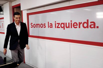 El Secretario General del PSOE, Pedro Sánchez.