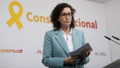 Marta Rovira, en una reunió d'Esquerra