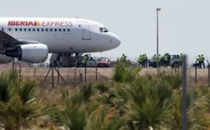 Un Airbus A-320 de Iberia Express. EFE/Archivo