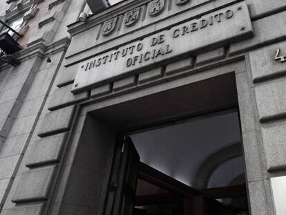 Fachada de la sede central del Instituto de Crédito Oficial (ICO) en Madrid Pablo Monge 