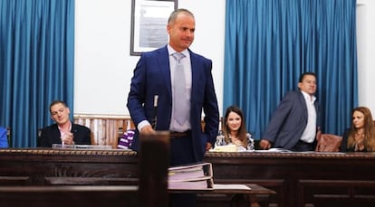Julio Cesar Sánchez Jiménez, alcalde del municipio de Villacastín (Segovia), en una imagen publicada en Facebook en 2019.