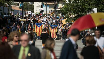 Una protesta independentista, en una imagen de archivo.