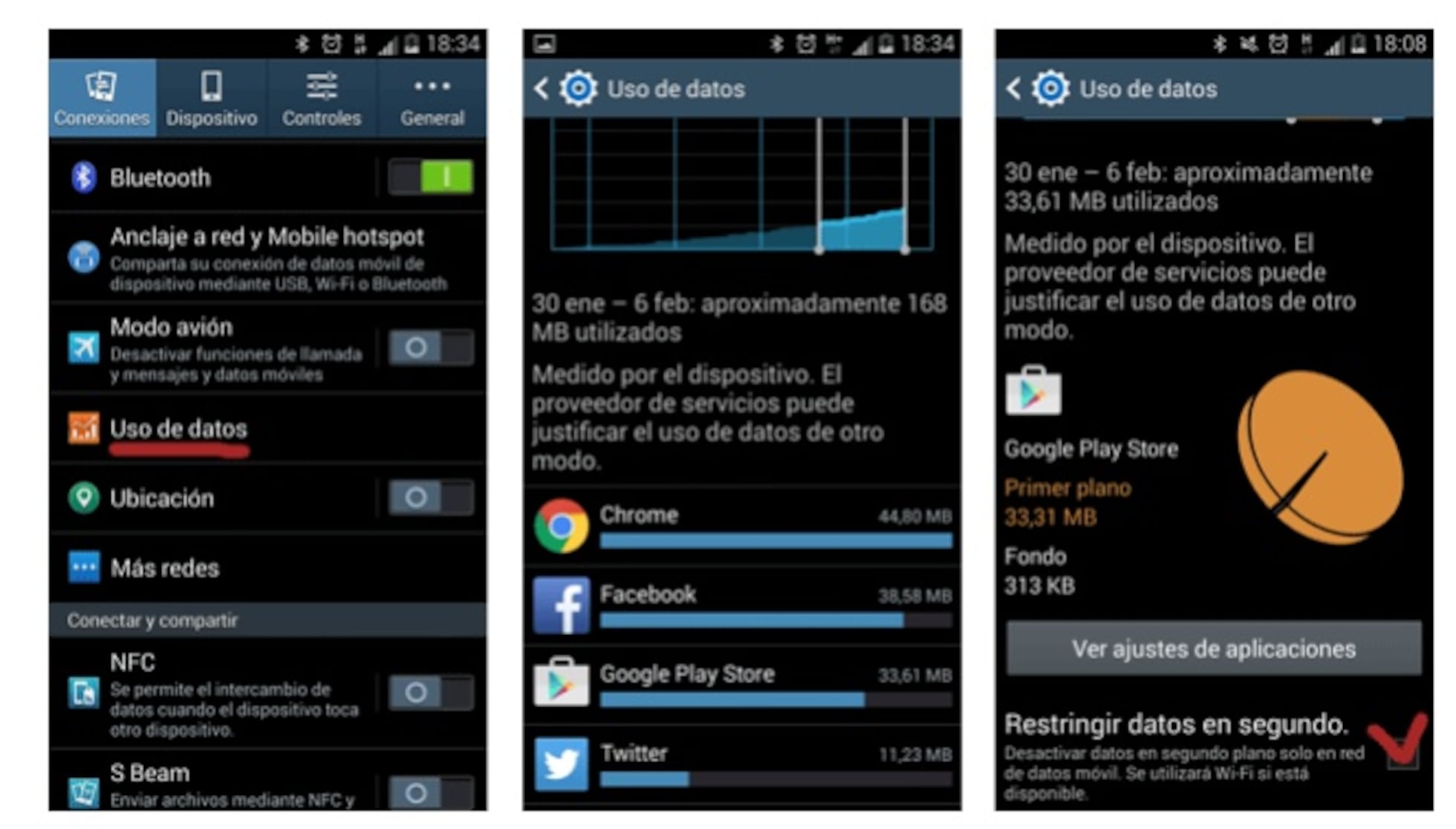 Quickapps Android Consumo Cómo desactivar el consumo de datos para determinadas aplicaciones en ...