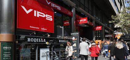 Una tienda de Vips en la calle Serrano de Madrid.