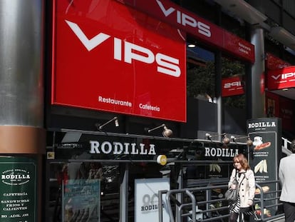 Una tienda de Vips en la calle Serrano de Madrid.