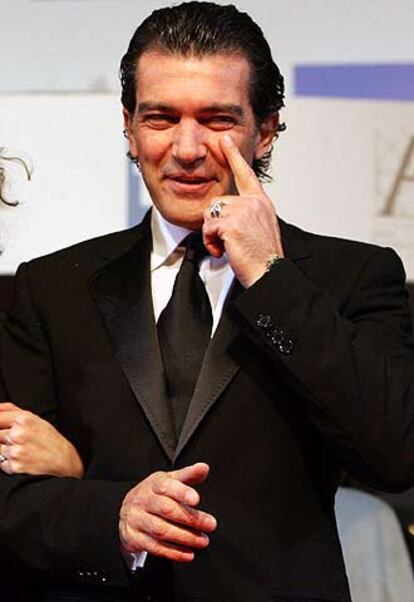 Antonio Banderas, a su llegada a la gala de los Goya.