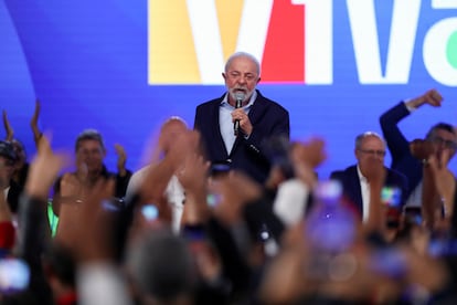 Luiz Inácio Lula da Silva, este viernes durante un acto. 