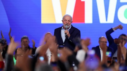 Luiz Inácio Lula da Silva, este viernes durante un acto.