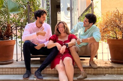 Los fundadores de Enso: desde la izquierda, Michael Erd Gómez, Clara Sterling y José Miguel Calle.