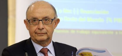 El ministro de Hacienda, Cristóbal Montoro