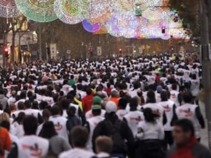 Vista general de los participantes de la 34ª edición de la carrera popular.